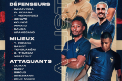 法国公布最新国家队大名单 姆巴佩领衔迎来3位新人加入