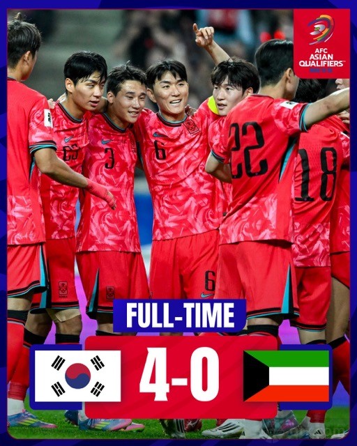 韩国4-0科威特