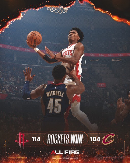 火箭客场114-104力克