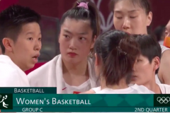 中国女篮VS比利时女篮 半场中国女篮38-37领先比利时