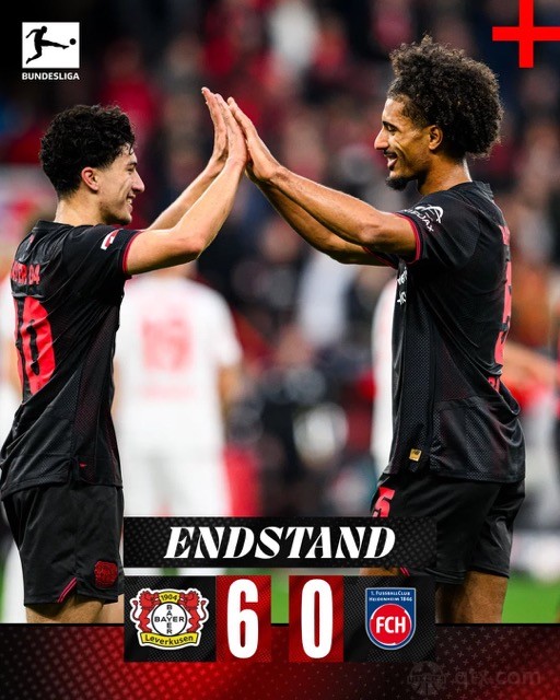 勒沃库森6-0海登海姆