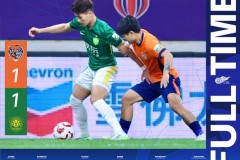中超青岛海牛1-1北京国安 林良铭破门刘军帅补时绝平