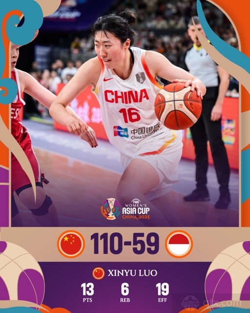 中国女篮110-59印尼女篮