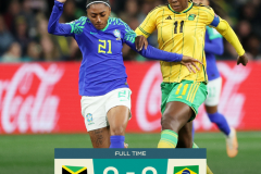 玛塔世界杯告别战 巴西女足被牙买加淘汰