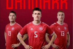 丹麦国家队新款球衣发布 印有全国俱乐部的名字