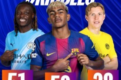 欧冠官方晒出数据排名 姆巴佩和亚马尔上榜