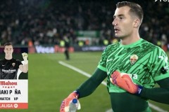 巴薩外租門將助埃爾切戰平皇馬 全場完成4次撲救