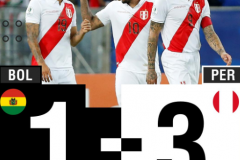 美洲杯秘鲁3-1逆转玻利维亚：莫雷诺进球格雷罗扳平