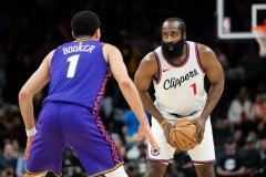 nba常规赛快船129-102狂胜太阳 哈登30分布克18分7助
