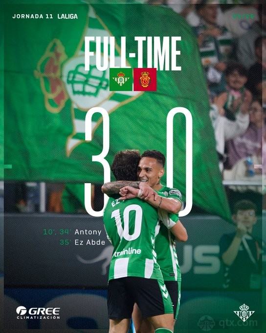 皇家贝蒂斯3-0马洛卡