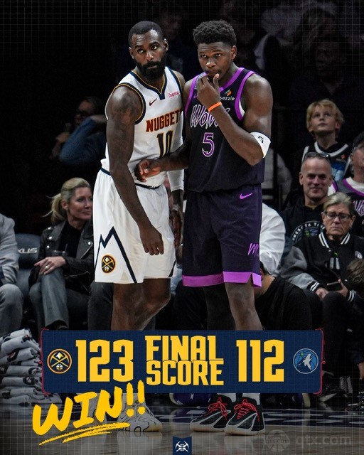 掘金客场123-112轻取森林狼