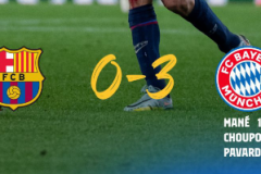 欧冠赛况：拜仁3-0巴萨 格纳布里助攻帽子戏法莱万表现平平