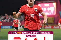 U17世界杯奥地利4-0英格兰 奥地利U17挺进八强