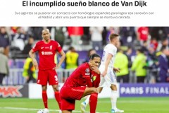 范戴克今夏曾极力争取转会皇马 范戴克曾联系皇马被拒