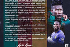 奥纳纳宣布重返喀麦隆国家队 将出战非洲杯预选赛