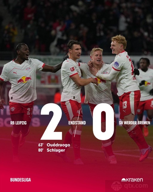 RB莱比锡2-0云达不莱梅