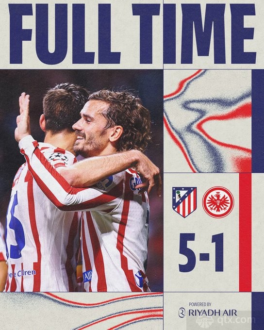 马德里竞技5-1法兰克福