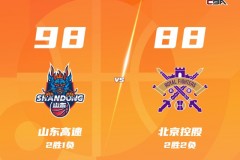 CBA常规赛战报山东男篮主场98-88力克北控男篮 克里斯20+11 里勒空砍30分