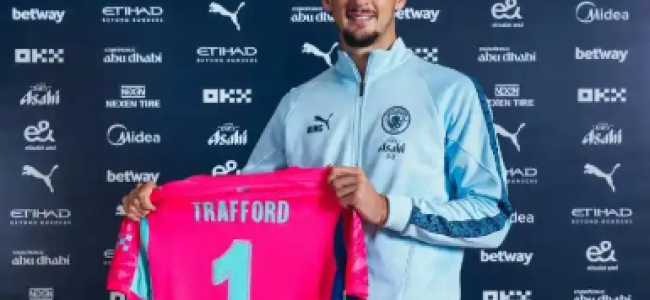 纽卡斯尔联有意冬窗签下特拉福德 球员在曼城出场机会较少