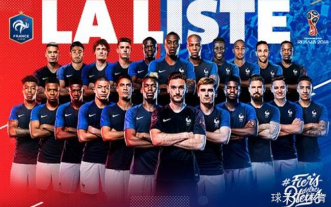 法国队世界杯豪华23人大名单来了!格子姆巴佩领衔