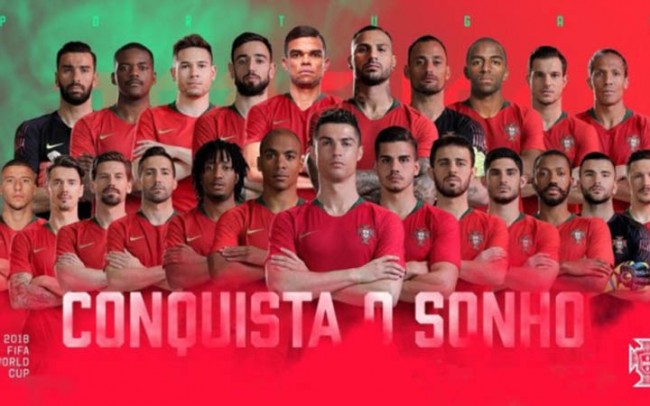 葡萄牙公布俄罗斯世界杯23人大名单 C罗领衔丰特入围