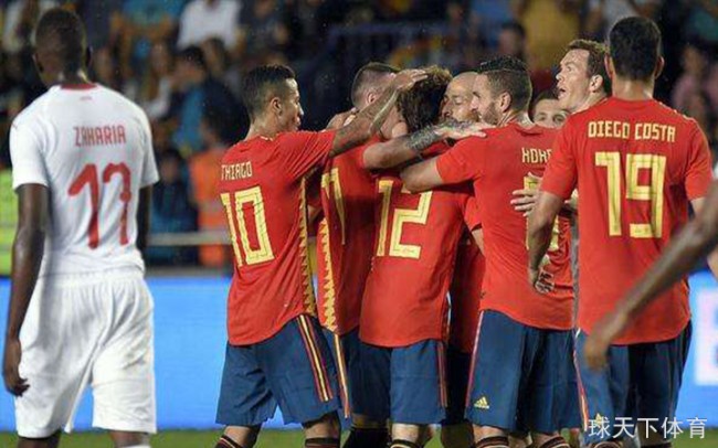 世界杯热身赛：西班牙1-0突尼斯,科斯塔助攻阿斯帕斯绝杀