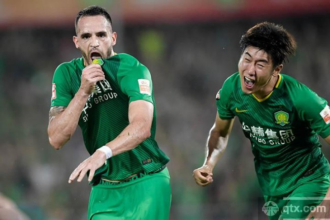 半场战报：北京国安2-0天津权健