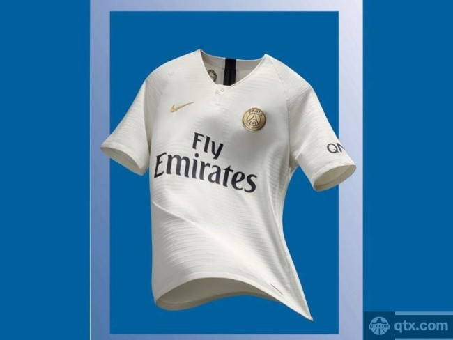 官方:巴黎圣日耳曼发布2018/19赛季新客场球衣