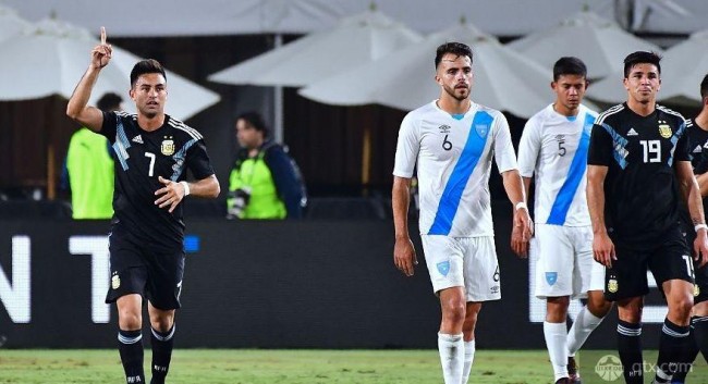 阿根廷3-0危地马拉 洛塞尔索世界波 小西蒙尼首秀进球