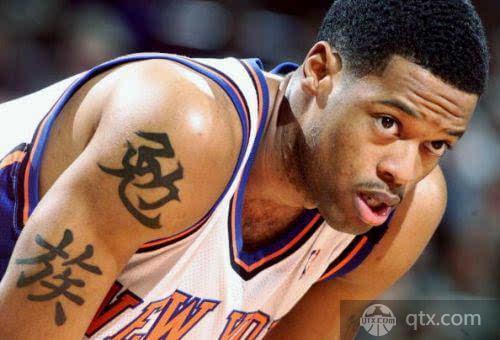 NBA球星十大中文纹身 罗斯手纹耐心