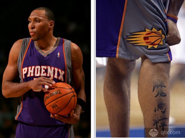NBA球星十大中文纹身 罗斯手纹耐心